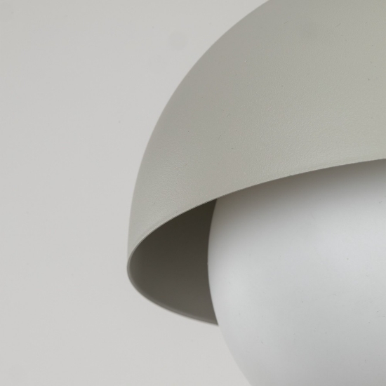 Lampada a sospensione per bagno beige sfera 17 cm